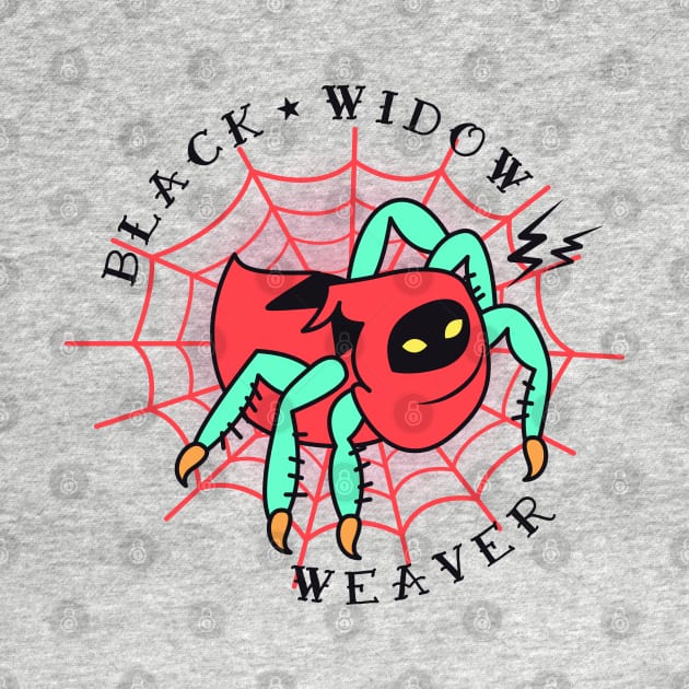 Black Widow Weaver Tattoo by LADYLOVE